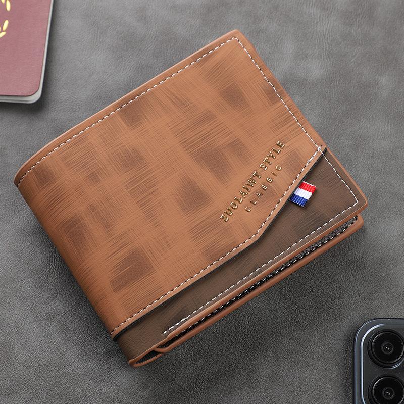 Herren Multi-Karten Reißverschluss Lederbrieftasche 89227195U