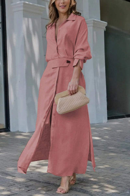 Jeanette | Maxikleid mit V-Ausschnitt