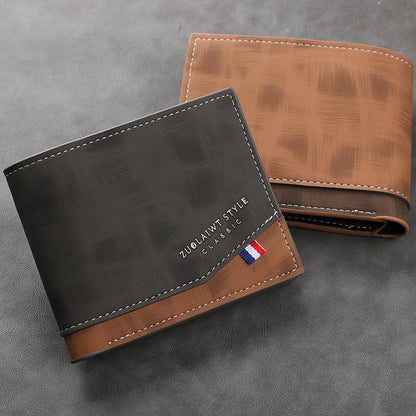 Herren Multi-Karten Reißverschluss Lederbrieftasche 89227195U