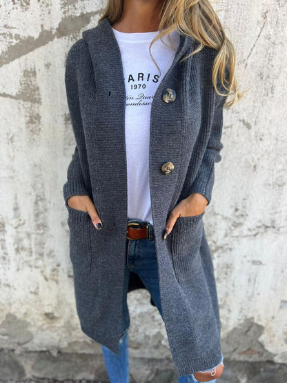 VERONICA™ – Schicker Langer Strick-Cardigan