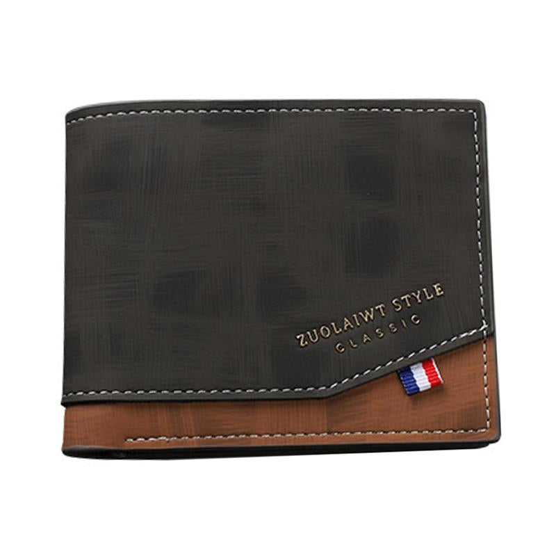 Herren Multi-Karten Reißverschluss Lederbrieftasche 89227195U