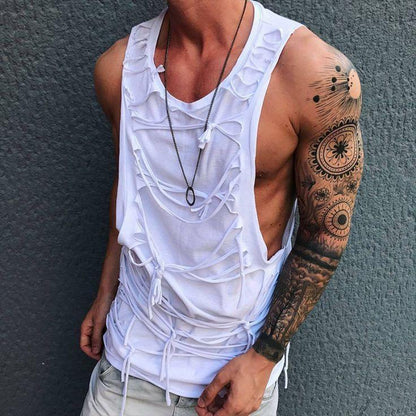 Herren Lässiges Rundhals-Tanktop 04486224TO