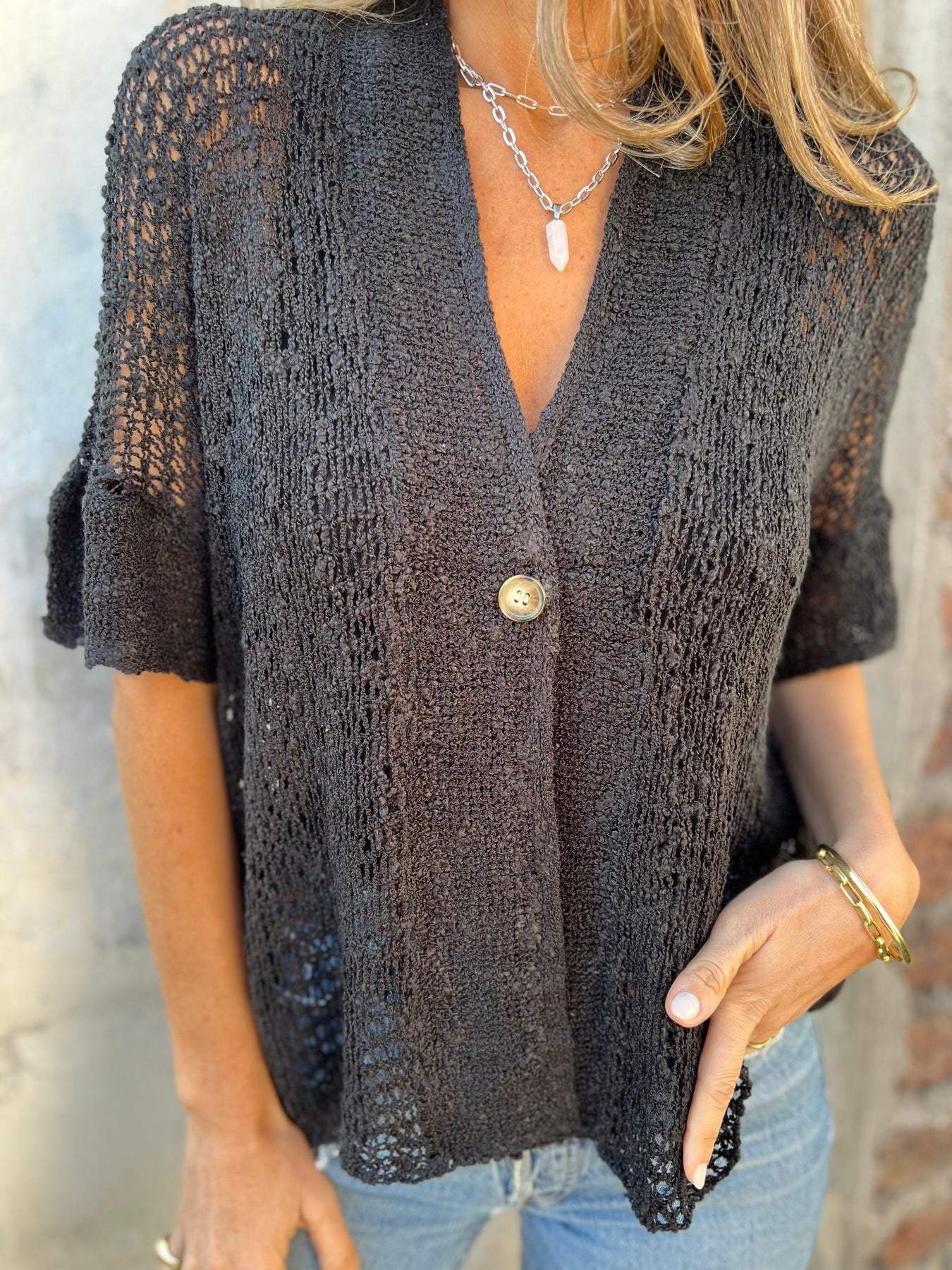 Ivonie™ | Elegant getextureerde top