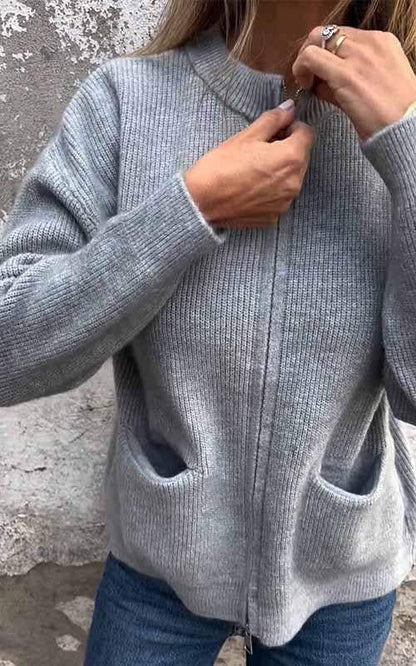 SARIA™ – Gebreid vest met rits