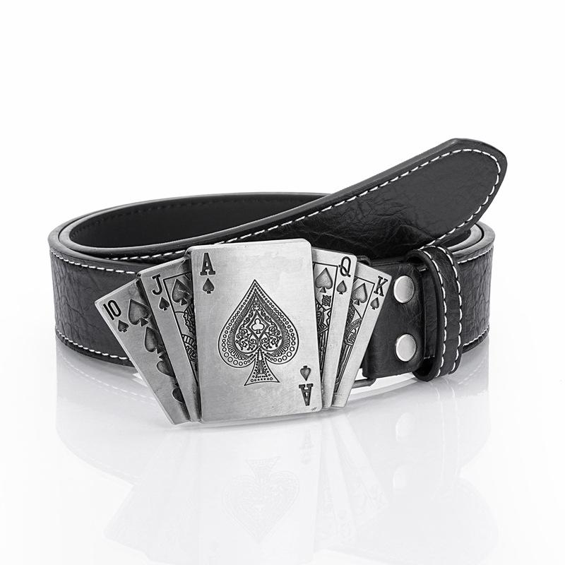 Herren Punk-Stil Spielkarten-Gürtel 97391757K
