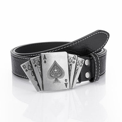 Herren Punk-Stil Spielkarten-Gürtel 97391757K