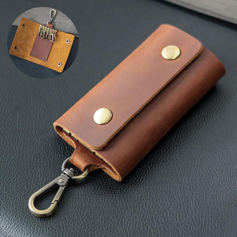 Herren Lässiges Retro Gürtelhängendes Schlüsseletui 70116133Y