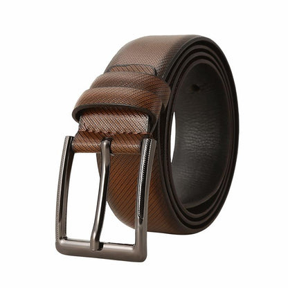 Herren Retro Lässiger Vielseitiger Hochwertiger Dornschließen-Ledergürtel 82856810K