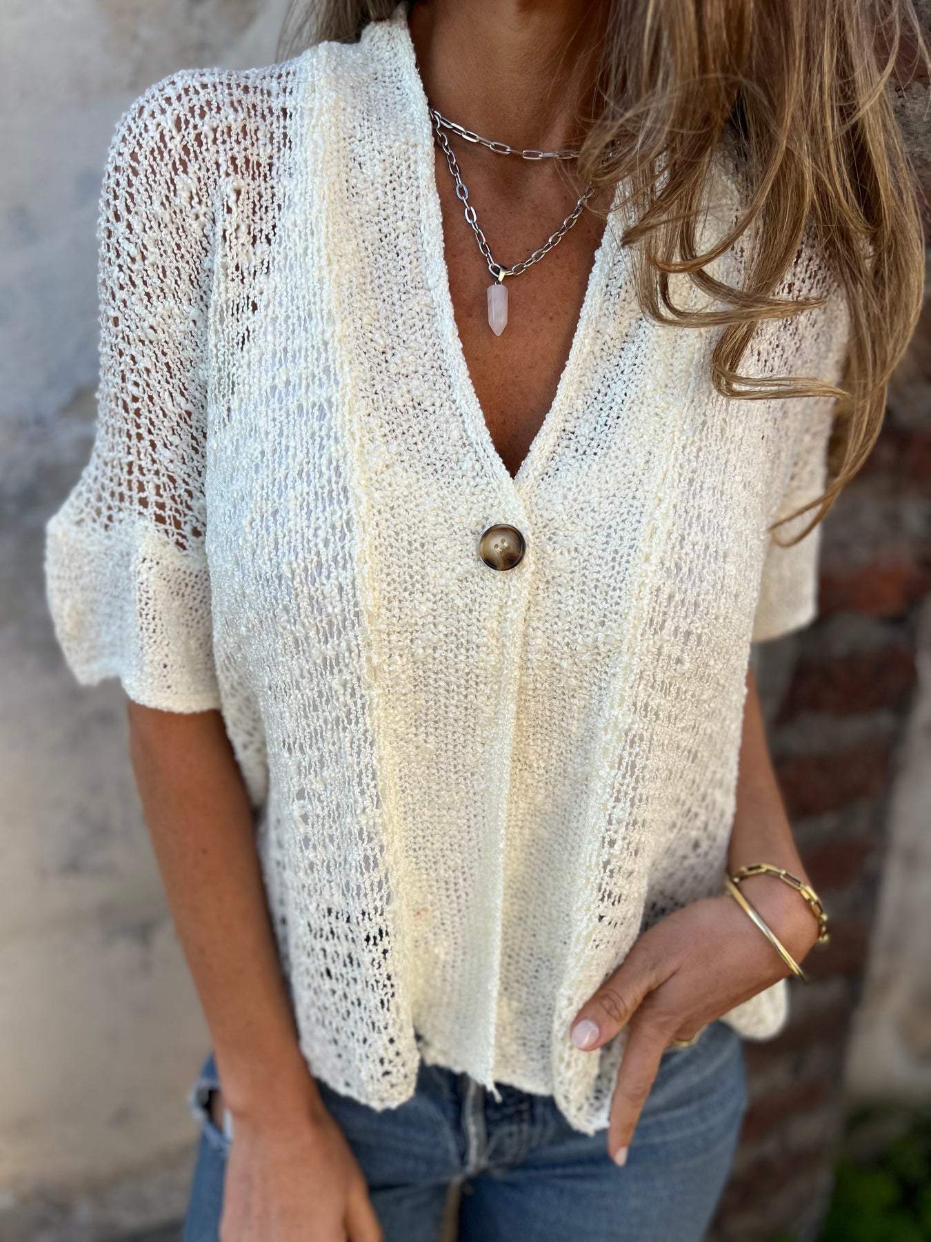 Ivonie™ | Elegant getextureerde top
