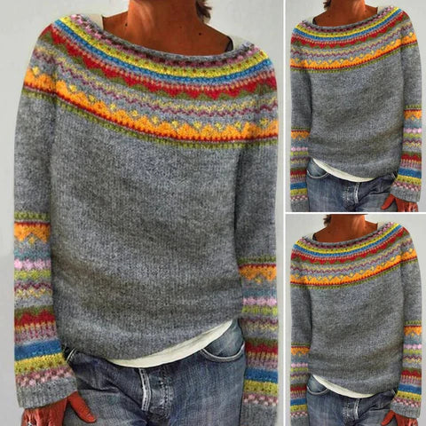 Lylia| Warmer Retro-Winterpullover für frauen