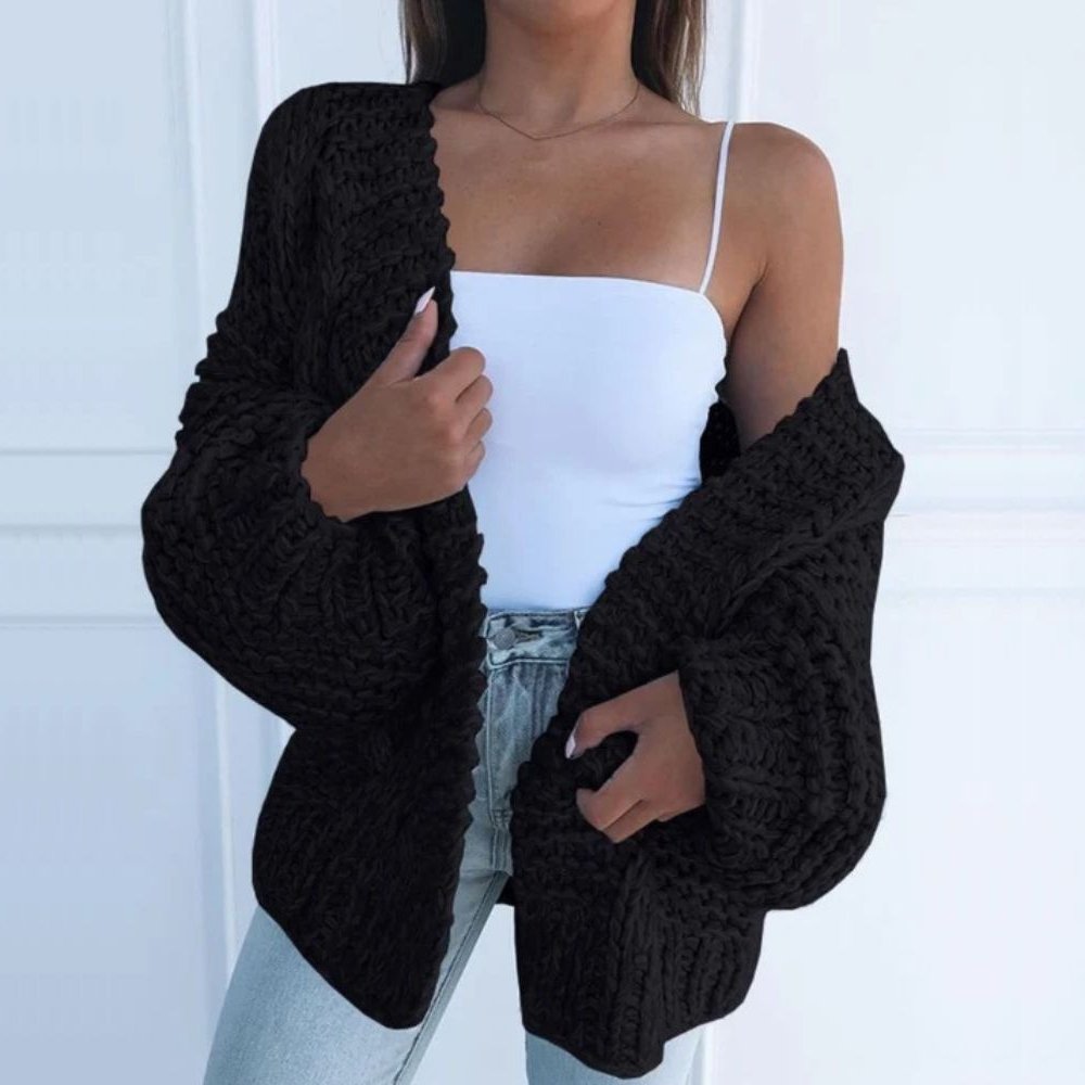 Eleanor™ | Losvallend grofgebreid vest
