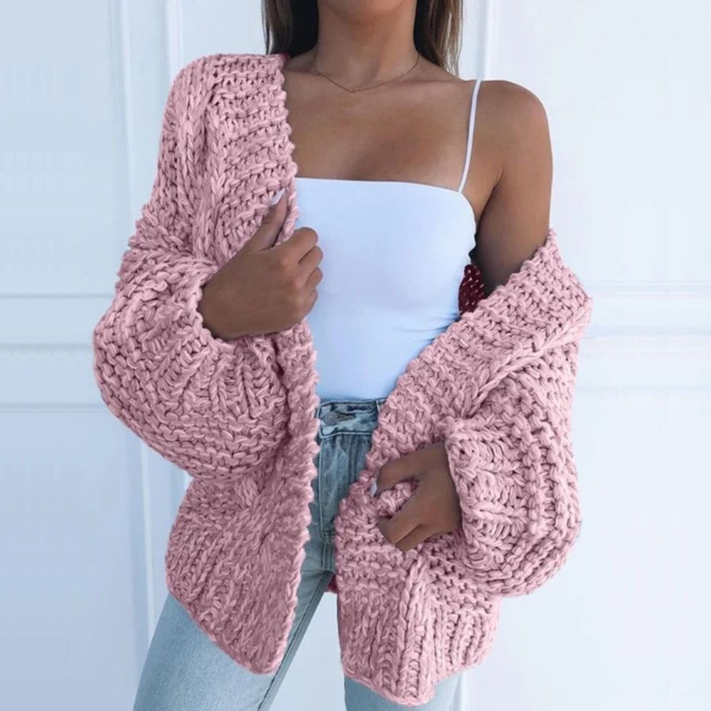 Eleanor™ | Losvallend grofgebreid vest