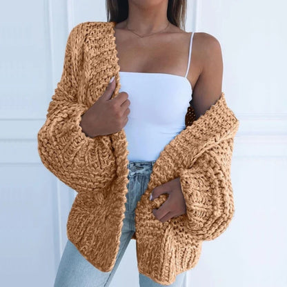 Eleanor™ | Losvallend grofgebreid vest