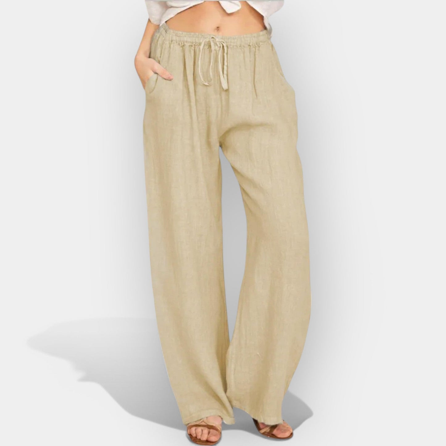 Luchtige linnen broek