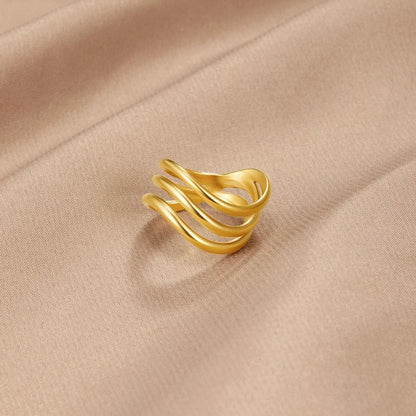 Kiya Gelaagde Gouden Ring