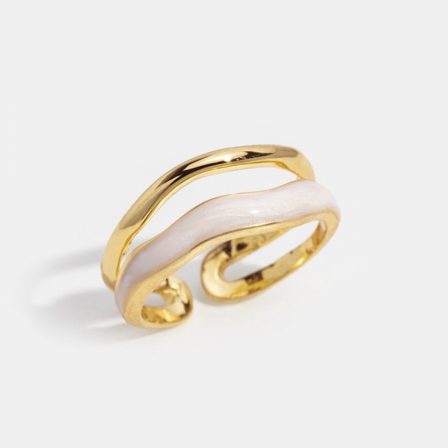 Bague superposée en or Sahara
