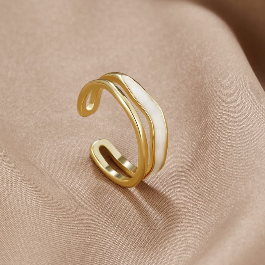 Bague superposée en or Sahara