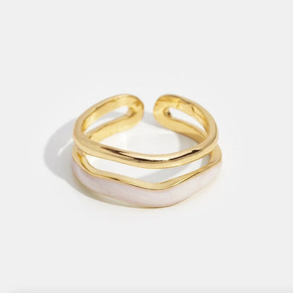 Elise™ | Skulptierter Schicht-Ring