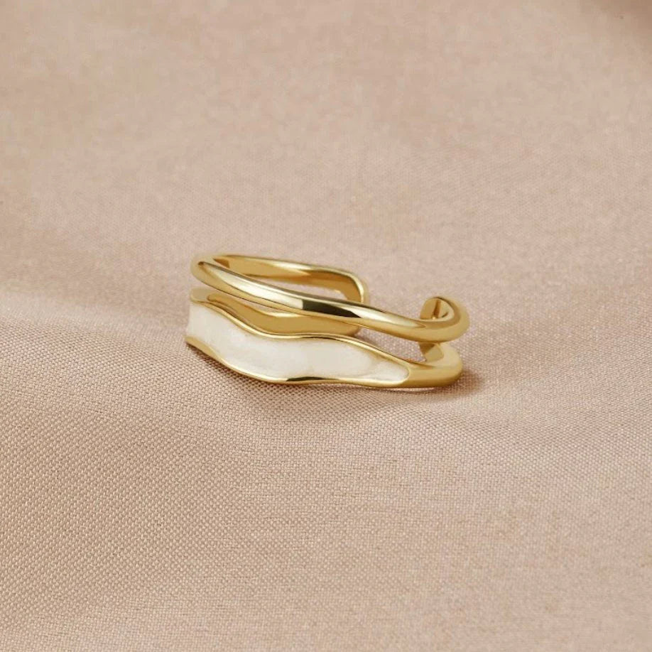 Elise™ | Skulptierter Schicht-Ring