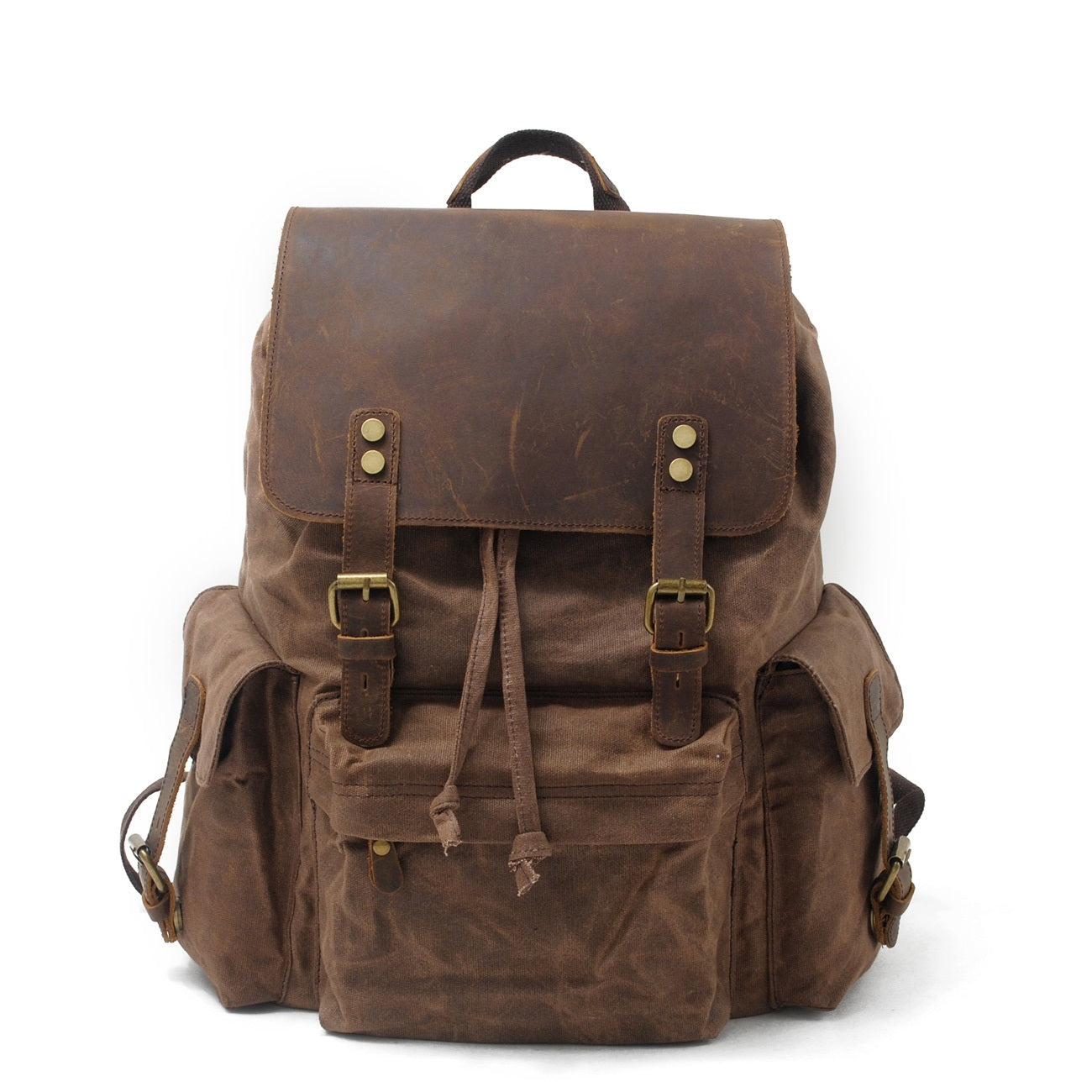Jacob – Vintage Waxed Canvas Rugzak