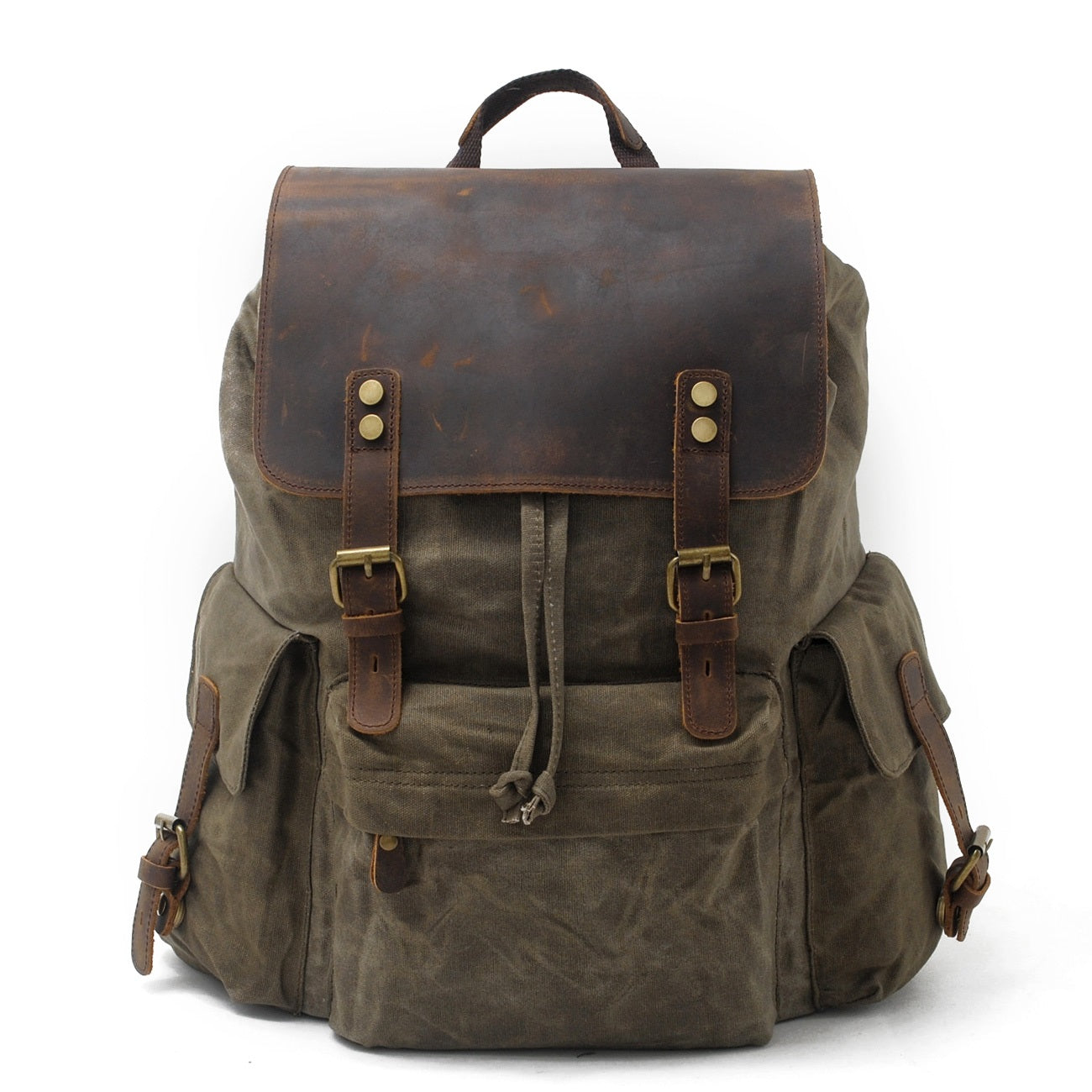 Jacob – Vintage Waxed Canvas Rugzak