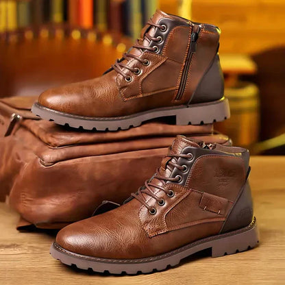 Brody | Robuuste leren veterschoenen