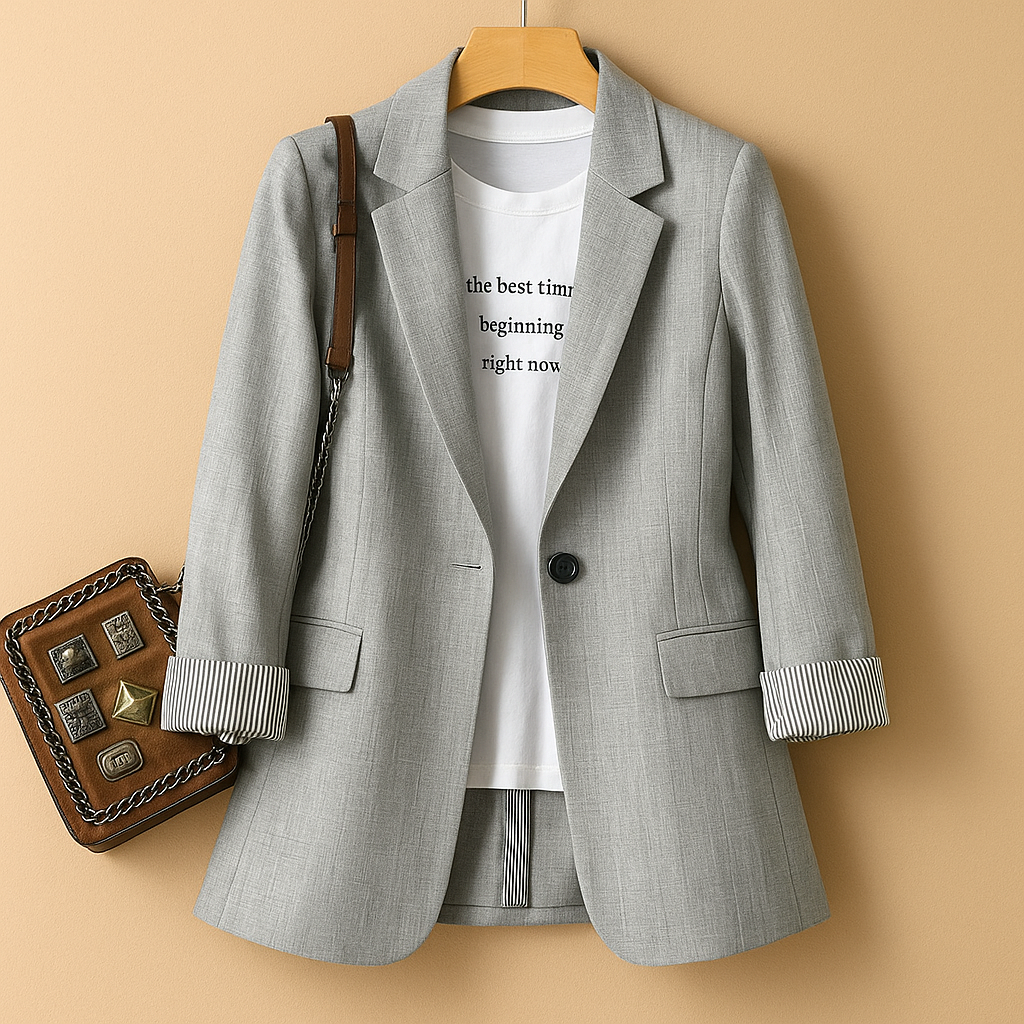 Rive™ | Lichtgewicht damesblazer met lange mouwen
