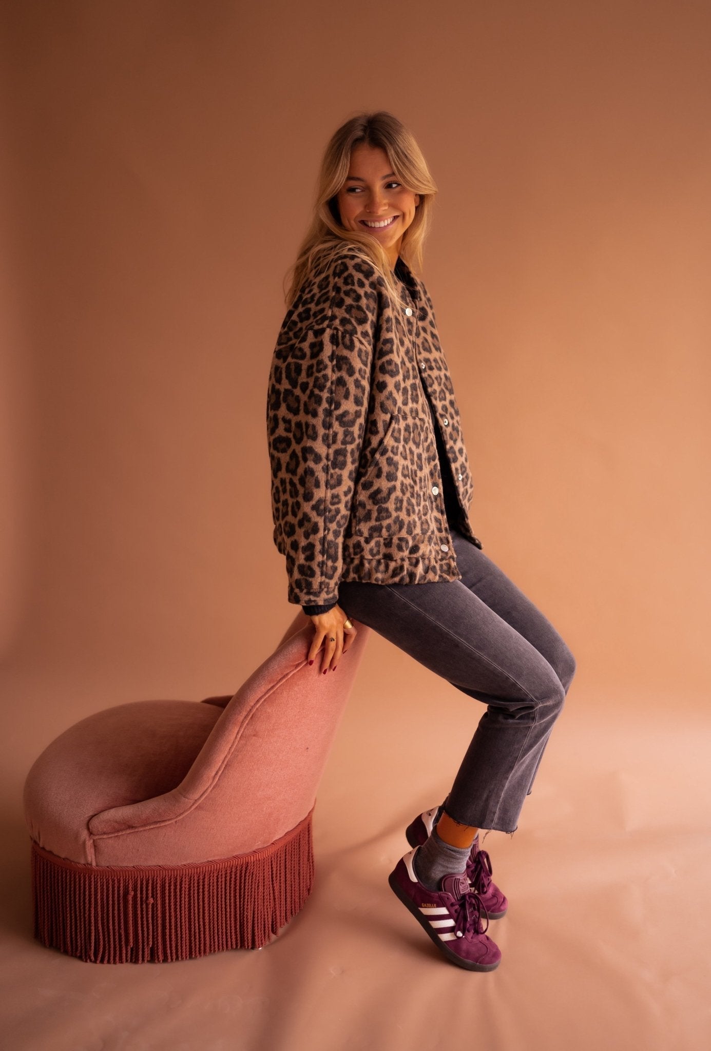 Elodie | Stilvolle Jacke mit Leopardenmuster