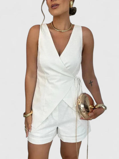Jodi™ – Effortless Wrap-Style Sleeveless Jumpsuit