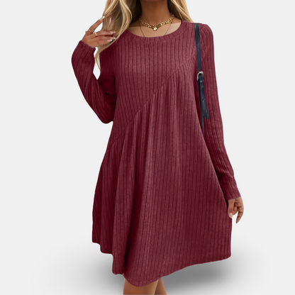 Clarita | Zachte & Comfortabele Jurk met Lange Mouwen