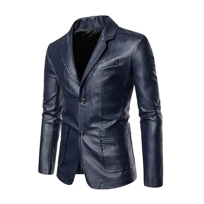 Business-casual leren jas
