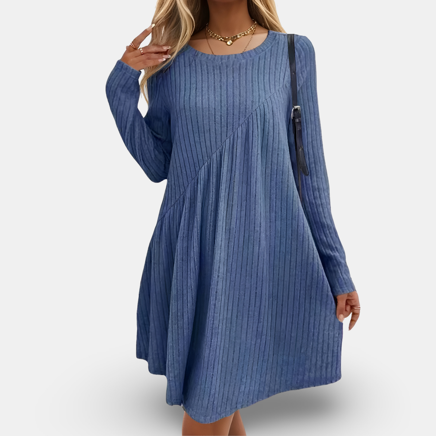 Clarita | Zachte & Comfortabele Jurk met Lange Mouwen