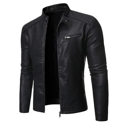 Elegante lederen jas