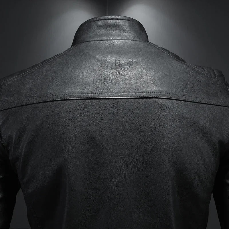 Lederjacke mit Kragen