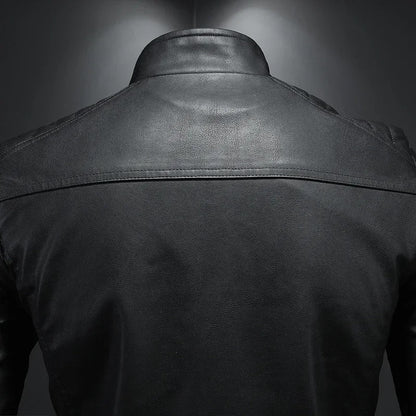 Lederjacke mit Kragen