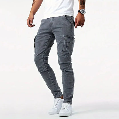 Cargo-Hose aus Stretch-Denim