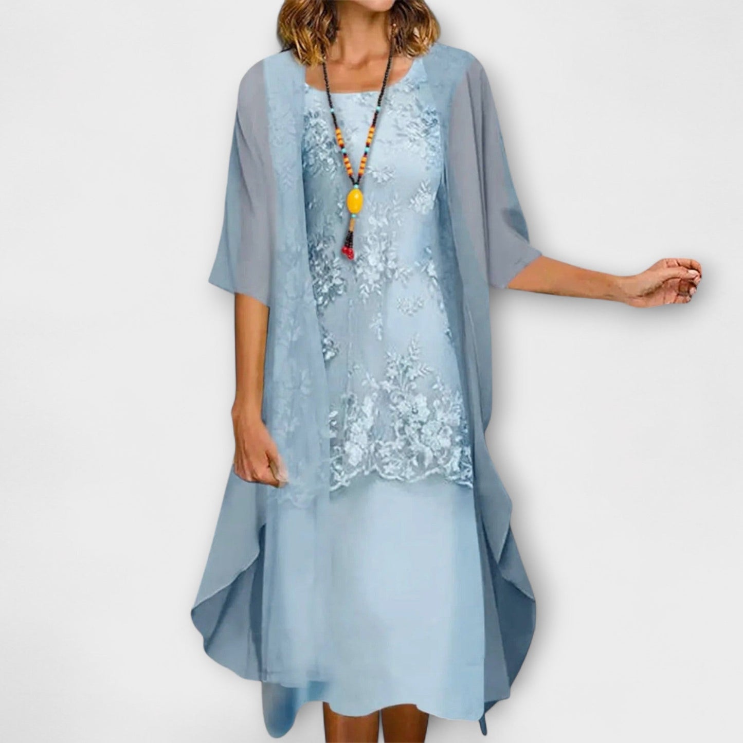 Lynne™ – Tijdloze Gesmokte Elegante Jurk