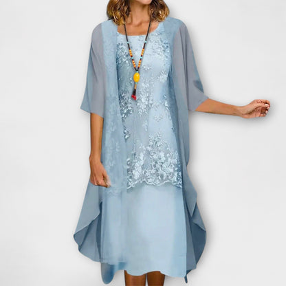Lynne™ – Tijdloze Gesmokte Elegante Jurk