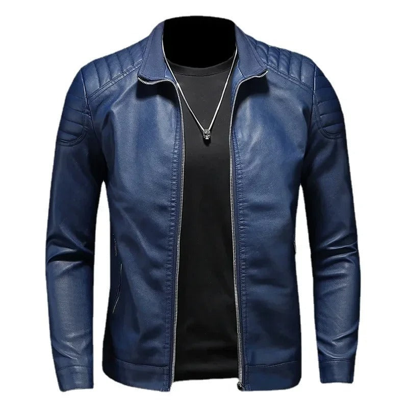 Lederjacke mit Kragen