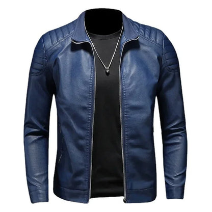 Lederjacke mit Kragen