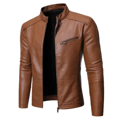 Elegante lederen jas