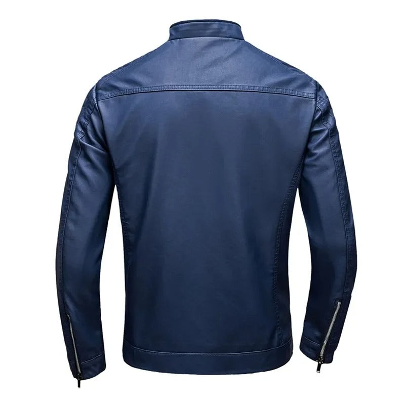 Lederjacke mit Kragen