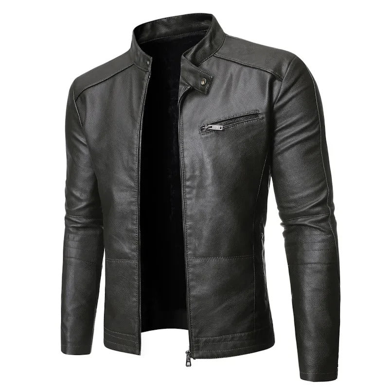 Elegante lederen jas