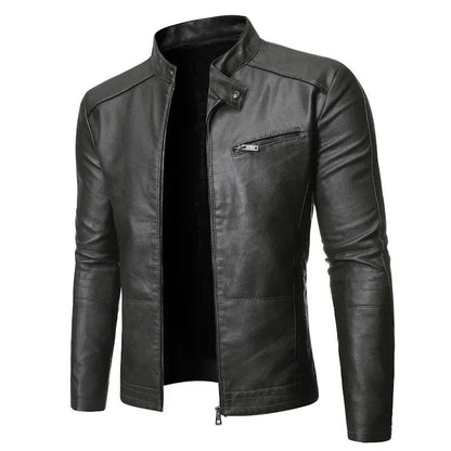 Elegante lederen jas