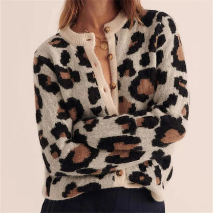 Ferocia Leopardenpullover