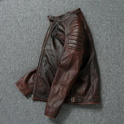 Vintage-Lederjacke