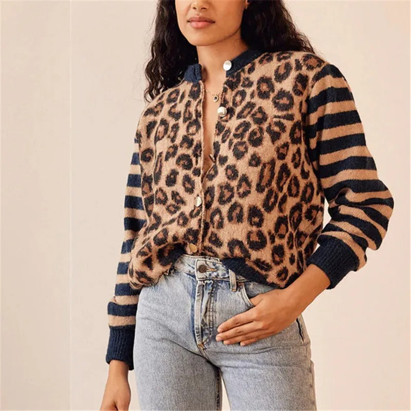 Ferocia Leopardenpullover