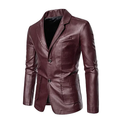 Business-casual leren jas