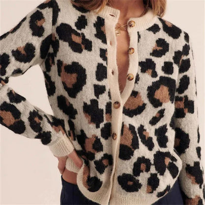 Ferocia Leopardenpullover