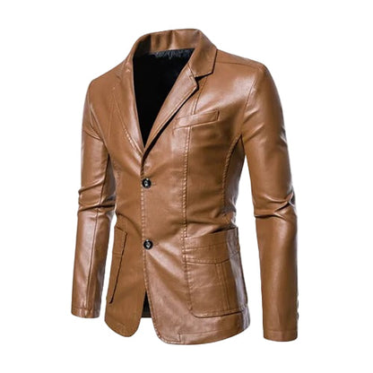 Business-casual leren jas